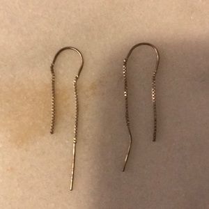 Silver threader earrings